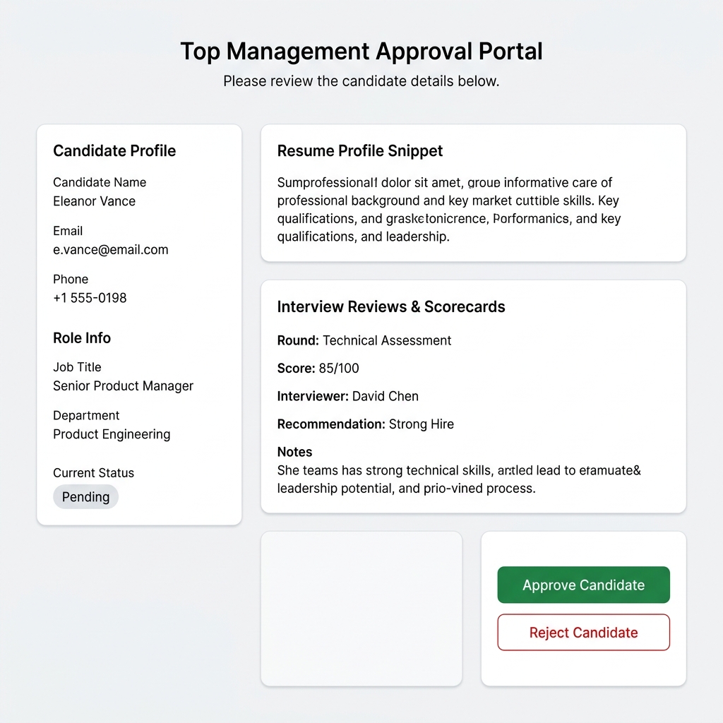 Management Approval Portal UI