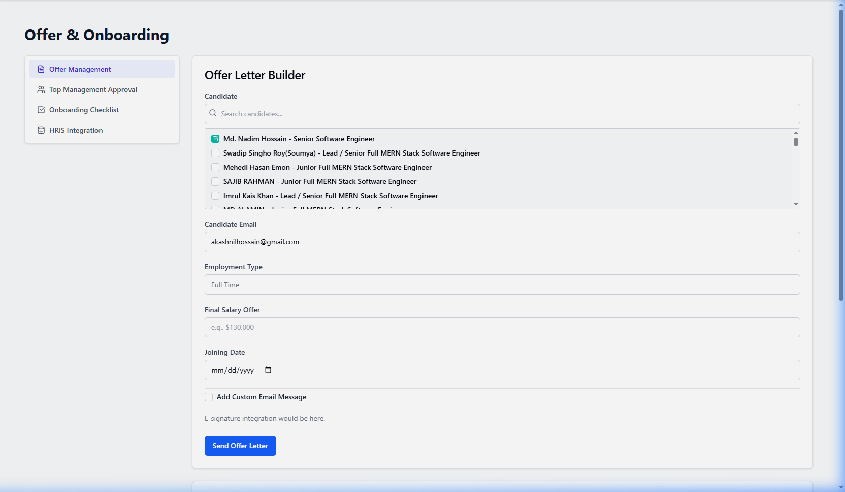 Offers UI